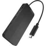 Lenovo USB-C-Travel Dock voor 2 schermen (met adapter) dockingstation Zwart