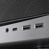 SilverStone SST-GD11B HTPC behuizing Zwart | 2x USB-A | 1x USB-C