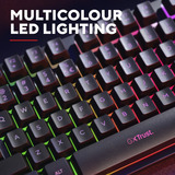 Trust GXT 833 Thado Toetsenbord met TKL-verlichting Zwart, US lay-out (QWERTY), 80% (TKL)	, RGB