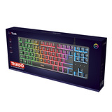 Trust GXT 833 Thado Toetsenbord met TKL-verlichting, gaming toetsenbord Zwart, US lay-out, 80% (TKL), RGB