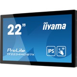 iiyama ProLite TF2234MC-B7X 22" Public Display Zwart, Touch, VGA, HDMI, DisplayPort