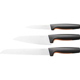 Fiskars Functional Form Starterset 3-delig bestek Zwart/roestvrij staal, Japans roestvrij staal | handvat met SoftGrip
