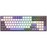 Iqunix F97 Lavandin Wireless Mechanical Keyboard Lavendel, US lay-out (QWERTY), Cherry MX Silent Red, 96%, RGB leds, Hot-swappable, PBT, 2.4GHz | Bluetooth 5.1 | USB-C