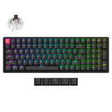 Keychron K4X-J3 RGB mechanisch toetsenbord Zwart, US lay-out (QWERTY), Keychron Super Brown, 96%, RGB, Cherry Double-shot PBT Keycaps, Hot Swap, Bluetooth | USB-C