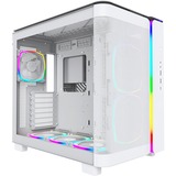 Montech KING 95 PRO midi tower behuizing Wit | 2x USB-A | 1x USB-C | RGB | Tempered Glass