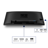 Philips 32B2N3500 31.5" monitor Zwart, 2x HDMI, DisplayPort, 3x USB-A, USB-B