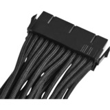 SilverStone 24-Pin ATX verlengkabel Zwart, 30 centimeter, PP07-MBB
