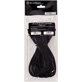 SilverStone 24-Pin ATX verlengkabel Zwart, 30 centimeter, PP07-MBB