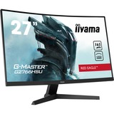 iiyama G-Master Red Eagle G2766HSU-B1 27" curved gaming monitor Zwart, 165 Hz, HDMI, DisplayPort, USB, Audio, FreeSync