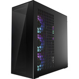 ARCTIC Xtender VG (Mirror Black) midi tower behuizing Zwart | 2x USB-A | 1x USB-C | RGB | Tempered Glass