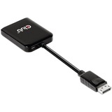 Club 3D Multi Stream Transport Hub DisplayPort 1.4 naar 2x HDMI Dual Monitor 4K60Hz adapter Zwart