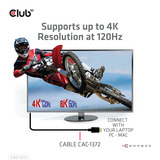 Club 3D Ultra High Speed HDMI 2.1 gecertificeerde kabel male-male Zwart, 2 meter, 4K 120Hz, 8K 60Hz, 48Gbps