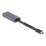 DeLOCK USB-C > 2.5 Gigabit LAN slim netwerkadapter Grijs