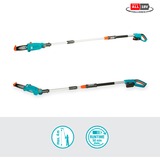 GARDENA Accu telescopische snoeizaag TCS 20/18 P4A set stoksnoeizaag Turquoise/grijs, 14770-20, Accu inbegrepen