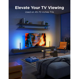 Govee RGBWIC TV Light Bar led bar Zwart, voor 45-70 inch TVs, 2 stuks, 2,4GHz wifi