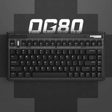 Iqunix OG80 Dark Side Wireless Mechanical Keyboard Zwart, US lay-out (QWERTY), Cherry MX Red, 80% (TKL)	, RGB leds, Hot-swappable, PBT, 2.4GHz | Bluetooth 5.1 | USB-C
