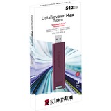 Kingston DataTraveler Max 512 GB usb-stick Bordeaux, DTMAXA/512GB, USB-A 3.2 Gen 2 (10 Gbit/s)