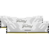 Kingston FURY 32 GB DDR5-6400 Kit werkgeheugen Wit, KF564C32RWK2-32, Renegade, XMP