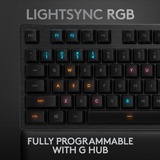 Logitech G513 CARBON LIGHTSYNC RGB Mechanical Gaming Keyboard Zwart, US-International, GX Brown, RGB leds