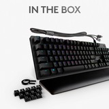 Logitech G513 CARBON LIGHTSYNC RGB Mechanical Gaming Keyboard Zwart, US-International, GX Brown, RGB leds
