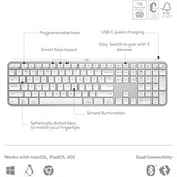 Logitech MX Keys S Advanced toetsenbord Wit, US-International lay-out (QWERTY)