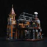 Lumibricks Steampunk World - Steampunk Train Station Constructiespeelgoed F9007V2.0