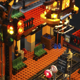 Lumibricks Steampunk World - Steampunk Train Station Constructiespeelgoed F9007V2.0