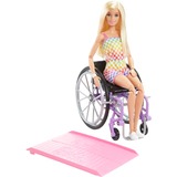 Mattel Barbie Fashionistas - Barbie met een paarse rolstoel #194 Pop 