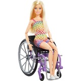 Mattel Barbie Fashionistas - Barbie met een paarse rolstoel #194 Pop 