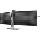 Philips 49B2U6900CH 48.8" Curved UltraWide monitor Donkergrijs/zilver, Webcam, HDMI, DisplayPort, USB-C, LAN, Audio 