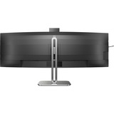 Philips 49B2U6900CH 48.8" Curved UltraWide monitor Donkergrijs/zilver, Webcam, HDMI, DisplayPort, USB-C, LAN, Audio 