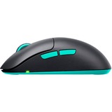 CHERRY XTRFY M8 Wireless gaming muis Zwart/mint, 400 - 26.000 DPI, USB / 2.4 GHz