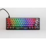 Ducky One 3 Mini Aura RGB mechanisch toetsenbord Zwart, US lay-out (QWERTY), Cherry MX Silent Red, 60%, ABS Double Shot, hot swap