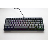 Ducky ProjectD Tinker 65 met QMK/VIA RGB mechanisch toetsenbord Zwart, US lay-out (QWERTY), Cherry MX Brown, 65%, RGB leds, Double-shot PBT, Hot-swappable, Gasket mount