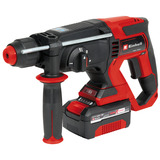 EINHELL Accu Boorhamer TE-HD 18/20 Li (1x4,0Ah) Rood/zwart, Incl. 1x 4.0 Ah Power X-Change accu en lader