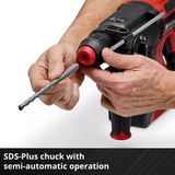EINHELL Accu Boorhamer TE-HD 18/20 Li (1x4,0Ah) Rood/zwart, Incl. 1x 4.0 Ah Power X-Change accu en lader