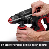 EINHELL Accu Boorhamer TE-HD 18/20 Li (1x4,0Ah) Rood/zwart, Incl. 1x 4.0 Ah Power X-Change accu en lader