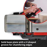 EINHELL Accu Schaafmachine TE-PL 18/82 Li Solo elektrische schaafmachine Rood/zwart, Accu en oplader niet inbegrepen