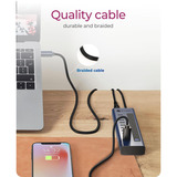 ICY BOX IB-HUB1450-C31 usb-hub Antraciet