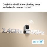 Imou Ranger Dual Pro 10MP beveiligingscamera Wit, 2x 5MP, WiFi 6