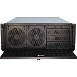 Inter-Tech 4U 4129L rack behuizing Zwart | 2x USB-A