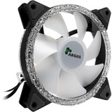 Inter-Tech Inter-Tech Argus RS-071 RGB   120x120x25 case fan Zwart, 4-pins PWM fan-connector