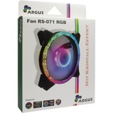 Inter-Tech Inter-Tech Argus RS-071 RGB   120x120x25 case fan Zwart, 4-pins PWM fan-connector