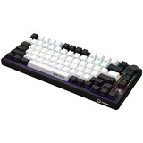 LORGAR KBP7075W RGB mechanisch gaming toetsenbord Zwart, US lay-out (QWERTY), LOGAR Toxic Purple, 75%, RGB, Hot-swappable, PBT Double-shot, Bluetooth | 2.4GHz | USB