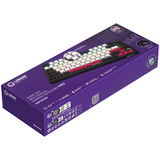 LORGAR KBP7075W RGB mechanisch gaming toetsenbord Zwart, US lay-out (QWERTY), LOGAR Toxic Purple, 75%, RGB, Hot-swappable, PBT Double-shot, Bluetooth | 2.4GHz | USB