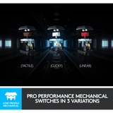 Logitech G815 LIGHTSYNC RGB Mechanical Gaming Keyboard Zwart, US-International, GL Linear, RGB leds