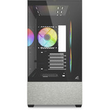 Sharkoon MK7 ARGB mini tower behuizing Zwart | 2x USB-A | 1x USB-C | RGB | Tempered Glass