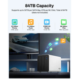 TerraMaster F2-425 Plus nas Wit, 2x 5GbE, HDMI, USB