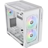 Thermaltake View 51 TG Snow ARGB Edition midi tower behuizing Wit | 4x USB-A | 1x USB-C | RGB | Window