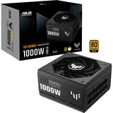 ASUS TUF Gaming Gold modulaire 1000 watt voeding  Zwart, 1x 12VHPWR, 4x PCIe
